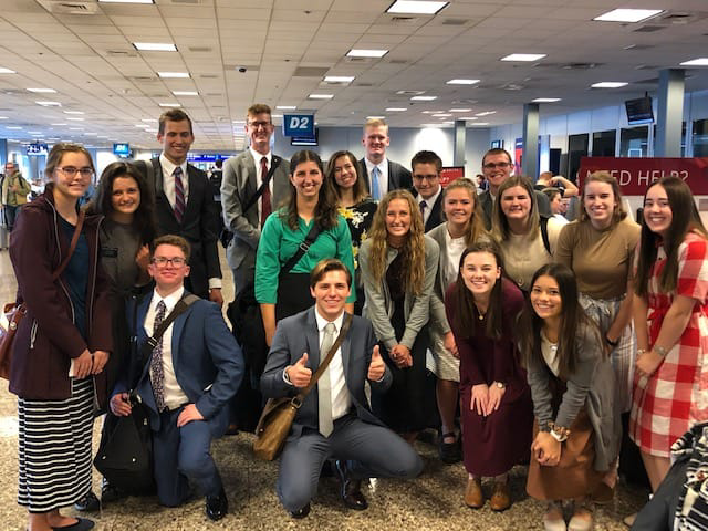 It's us! (Before our flight to Mexico. Was that really two weeks ago?)